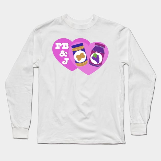 Peanut Butter and Jelly Day - PB & J Love Long Sleeve T-Shirt by skauff